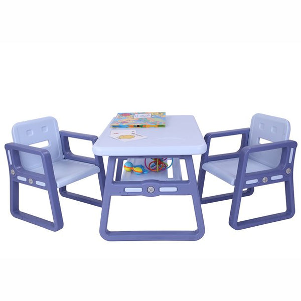 Kids Table and Chair Set - Play with Me Toddler Table with 3 Chairs and  Adult Stool for Arts & Activities- Playroom Furniture, Dining Table for  Homes