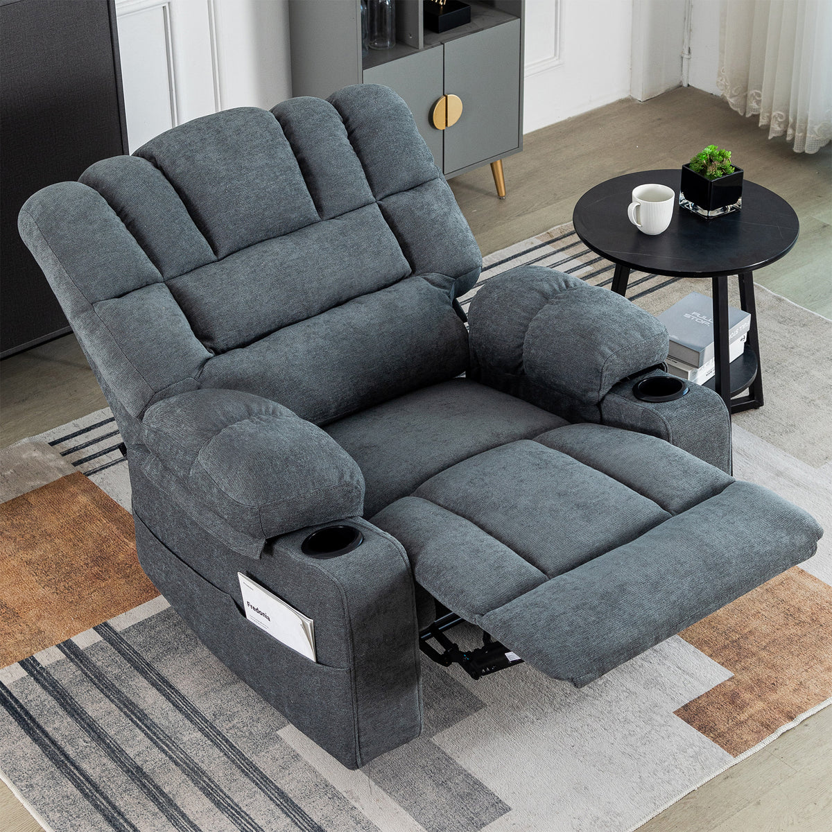 UHOMEPRO Recliner Chair with Heating Vibration and Timer, Recliner wit ...