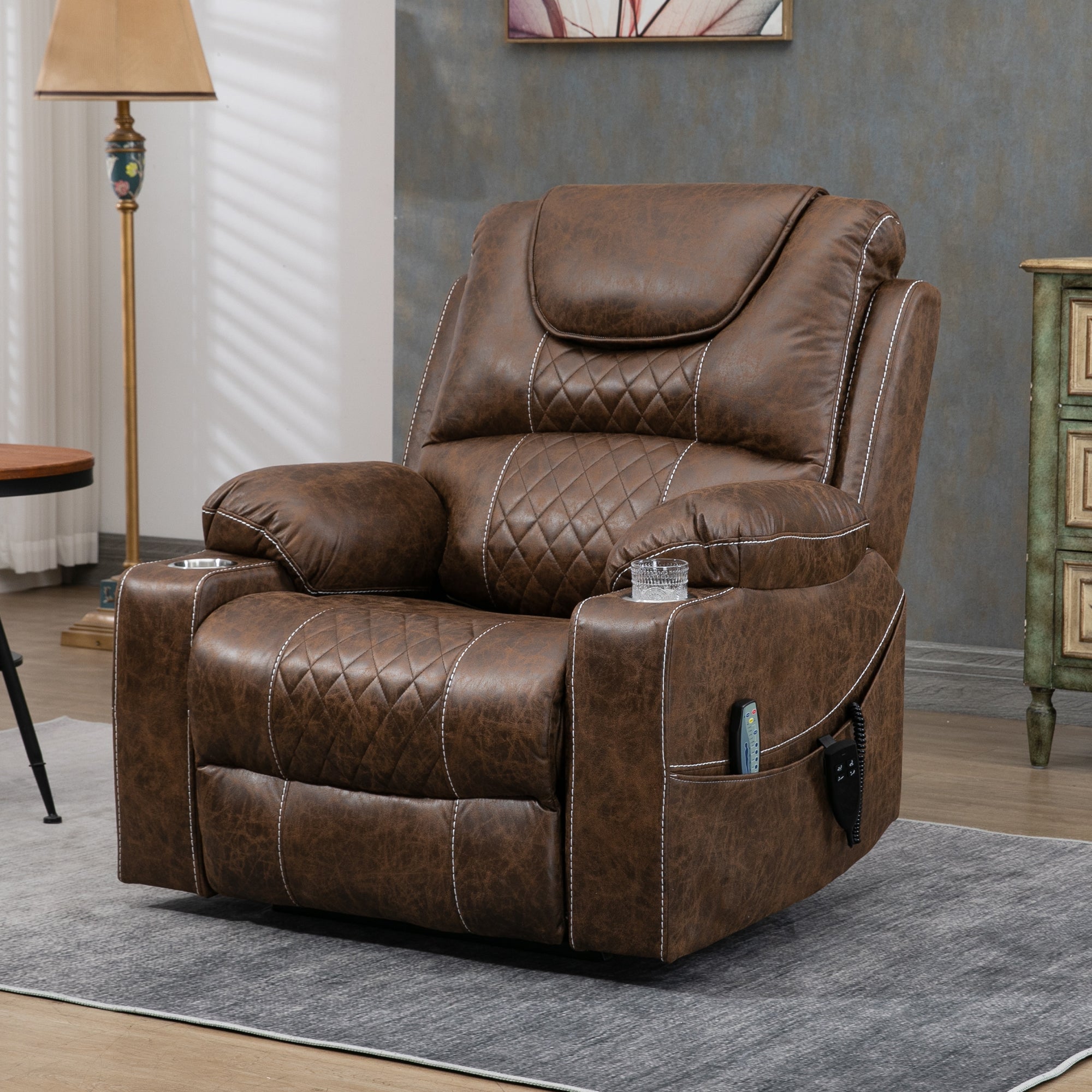 uhomepro Oversized Massage Recliner Chair with Heat, Large