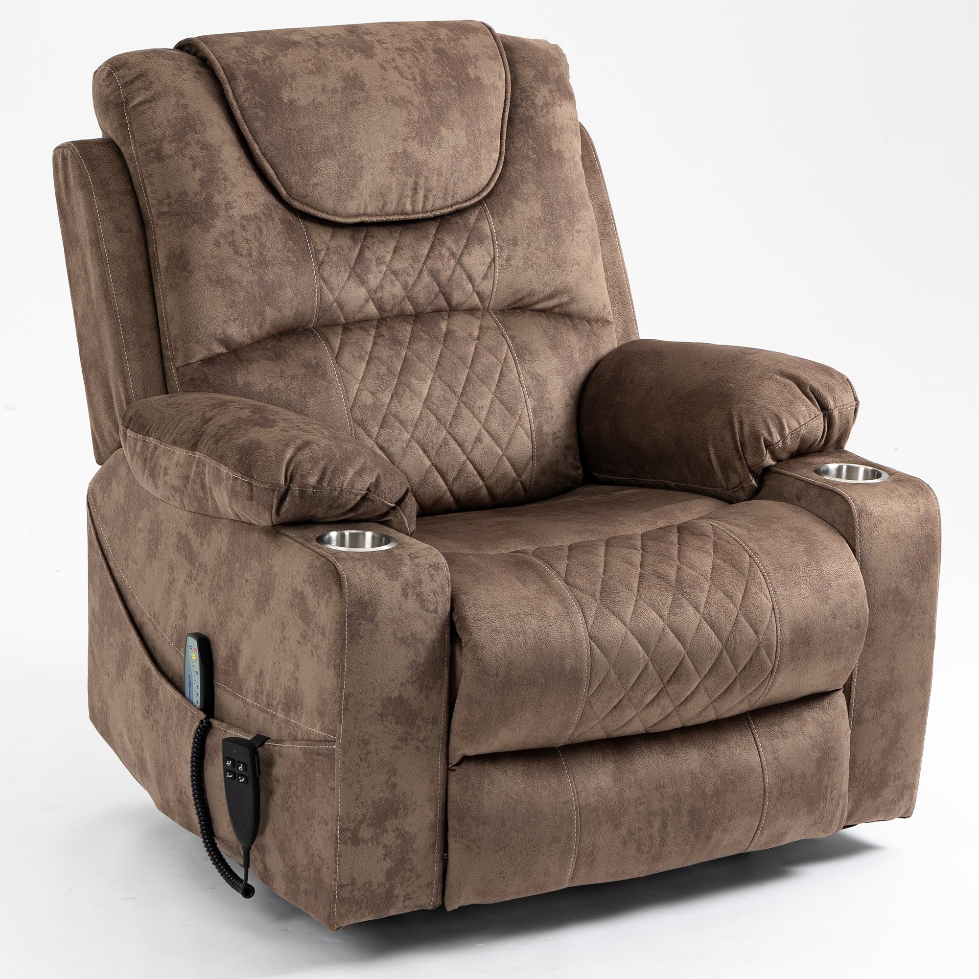 uhomepro Large Electric Massage Recliner with Heat, Fabric Lift Reclin -  Uhomepro
