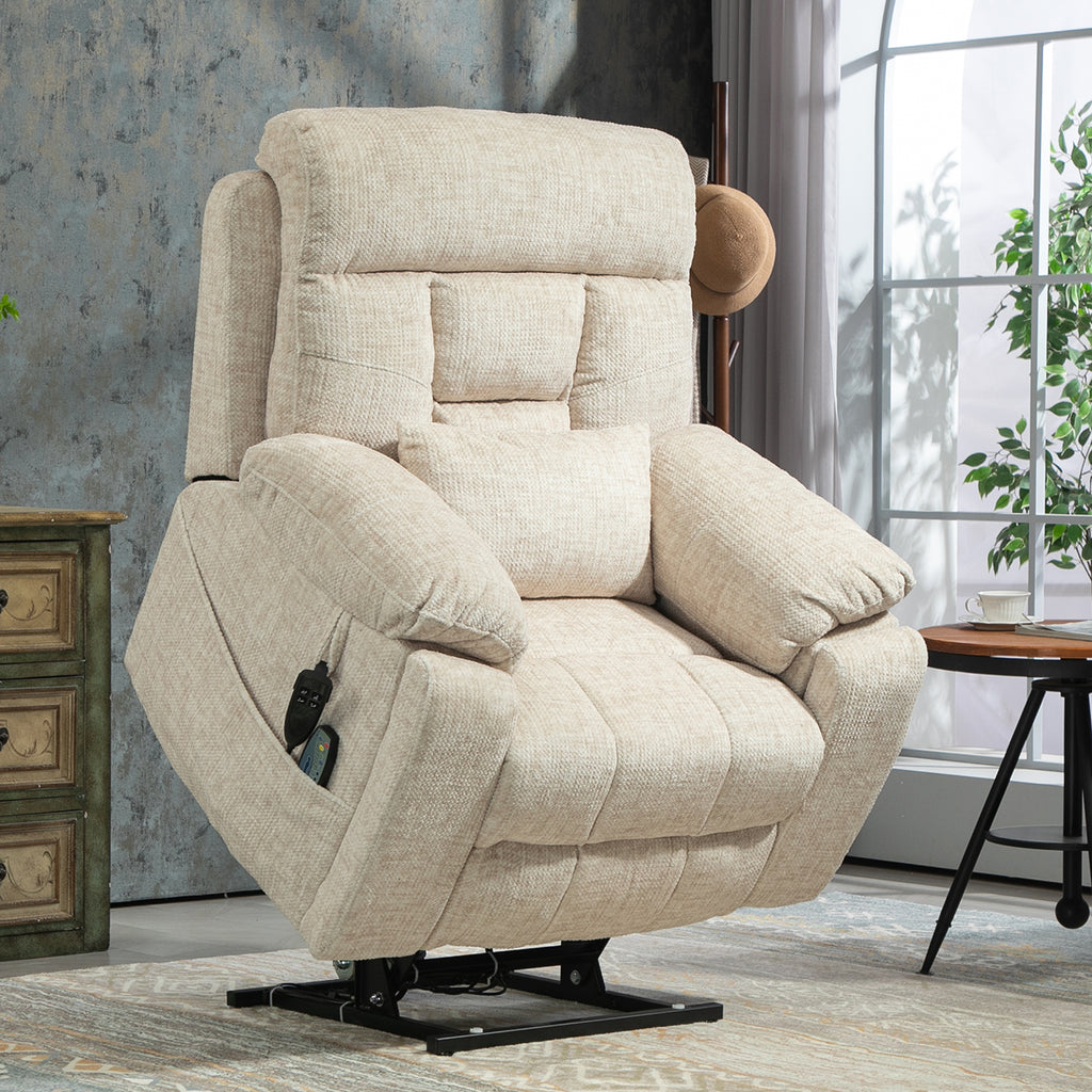 uhomepro Oversized Power Lift Recliner Chair with Massage and Heat