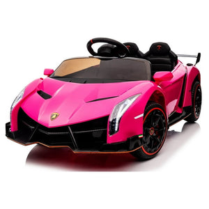 Electric Vehicle for Girls Boys, Licensed Lamborghini Ride on Toy 12 Volt Ride on Cars with Remote Control, 3 Speed, Battery Powered, MP3 Player, Lights, Horn, Gift for Kids