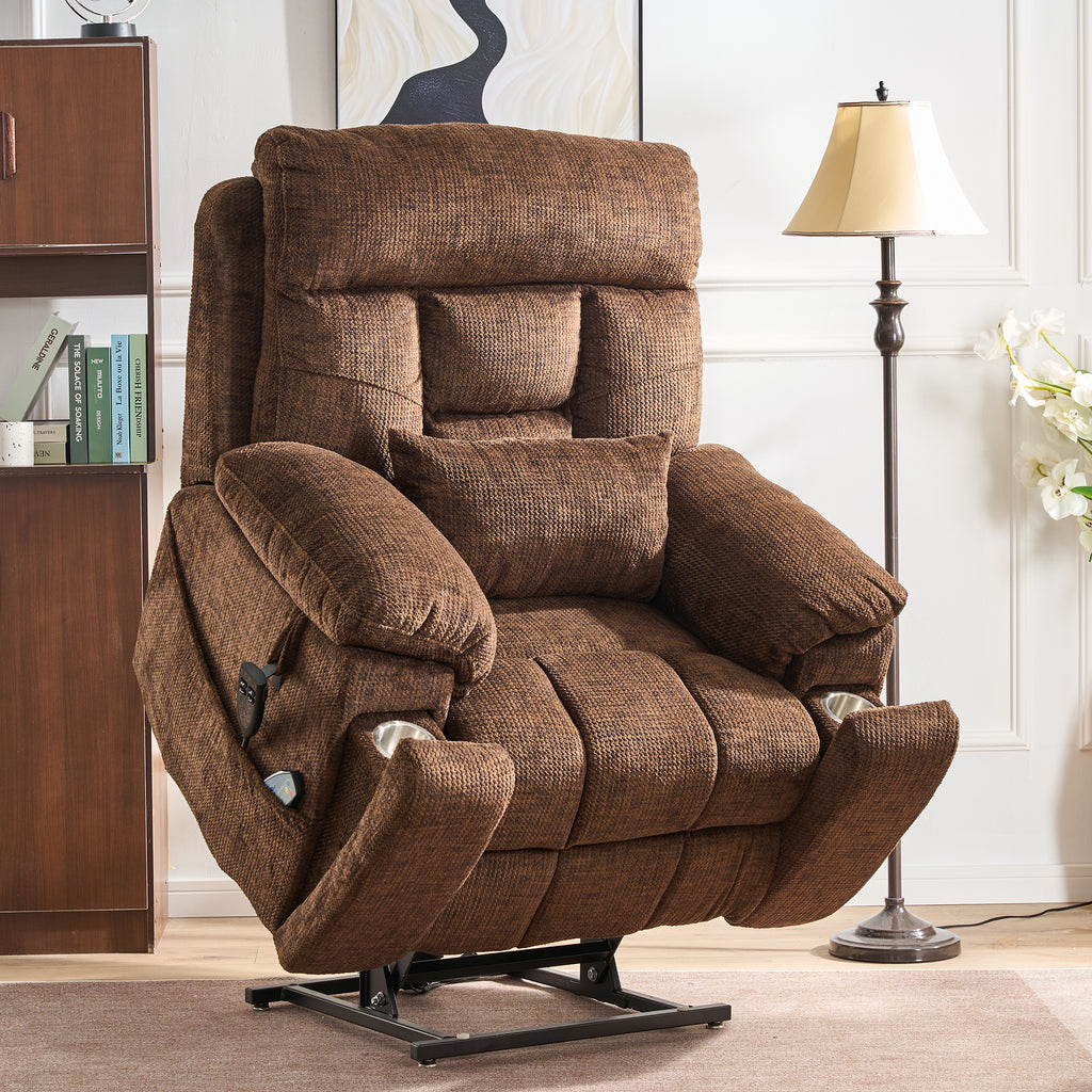 Cup Holders Wide Seat Power Lift Recliners Uhomepro Oversized