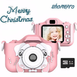 Kids Toys Camera for 3-6 Year Old Girls Boys, Compact Cameras for Children, Best Gift for 5-10 Year Old Boy Girl 8MP HD Video Camera Creative Gifts,Blue(32GB Memory Card Included), I5481