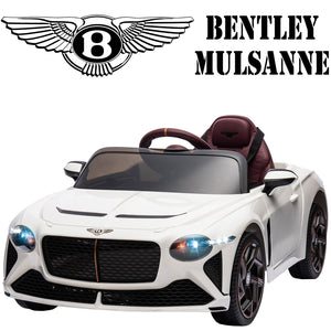 Licensed Bentley Mulsanne 12V Powered Ride on Cars Toys for 3-4 Year Olds Boys Girls, Electric Vehicle with Remote Control, LED Lights, MP3 Player, Horn