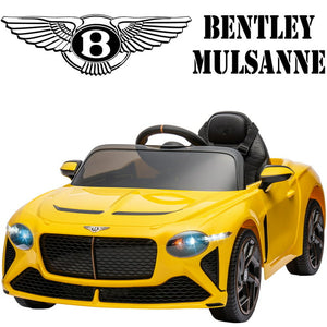 Licensed Bentley Mulsanne 12V Powered Ride on Cars Toys for 3-4 Year Olds Boys Girls, Electric Vehicle with Remote Control, LED Lights, MP3 Player, Horn