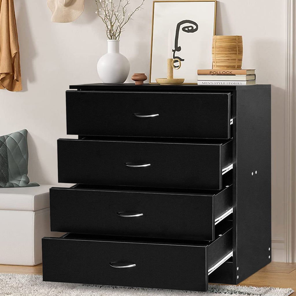 4 Drawer Dresser, UHOMEPRO Modern Chest of Drawers for Bedroom, Night – uHomePro