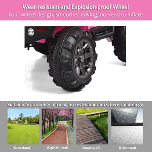 uhomepro Pink 12 V Land Rover Powered Ride-On with Remote Control