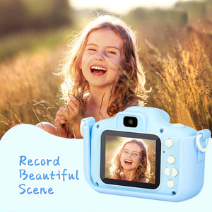 uhomepro Kids Selfie Camera, Digital Cameras 1080P 2.0 Inch, 32GB SD Card, 20MP Dual Cameras, Q7