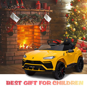 uhomepro 12V Kids Ride On Car with Remote Control, Licensed Lamborghini Electric Cars for Girls Boys, Q9