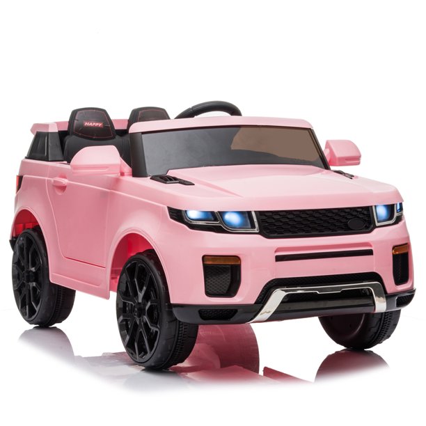 Kids Ride On Cars with Remote Control, UHOMERPO 12 Volt Ride on Toys Power Truck with 3 Speeds, Lights, MP3 Player, Battery Powered Electric Vehicles for Kids Party Gift, Pink, W01