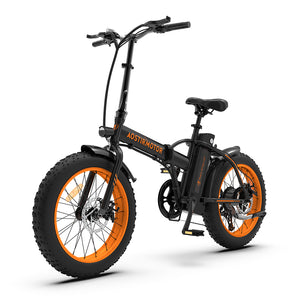uhomepro Folding Electric Bike 500W Electric Mountain Bicycle 20" Fat Tire 36V 13AH Removable Battery, Shimano 7-Speed, Electric Commuter Bike for Adults
