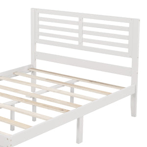 Platform Bed Frame Storage Bed with Headboard, Pine Wood Full Bed Frame for Kids Adults, Modern Full Size Bed Frame with Drawers, Wood Slats Support, Holds 400 lb, No Box Spring Needed, Gray