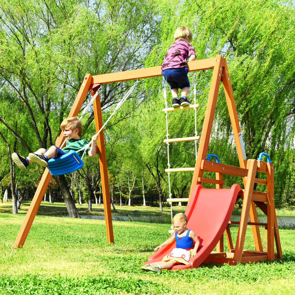 Outdoor Swing Swing Set For Year Olds Rebo Wooden Swing Set Plus