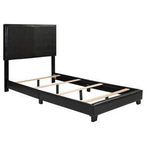 Platform Bed Frame, Twin Bed Frame with Headboard, Heavy Duty Faux Leather Upholstered Bed Frame/Mattress Foundation with Wood Slat Support for Adults Teens Children, Box Spring Required, CL194