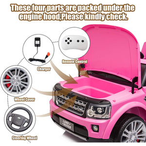 Electric Vehicles for Kids, 12 Volt Land Rover Discovery Ride on Truck Car with Remote Control, Battery Powered Ride on Toys for Boys Girls, 3 Speeds Ride on Cars with MP3, LED Lights, CL35