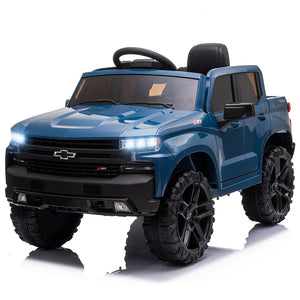 12V Kids Ride On Car Truck with Remote Control, Chevrolet Silverado Electric Cars for Girls Boys, Q2