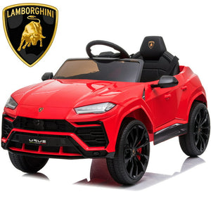 Lamborghini Urus 12V Electric Powered Ride on Car Toys for Girls Boys, Red Kids Electric Vehicles Ride on Toys with Remote Control, Foot Pedal, MP3 Player and LED Headlights, CL61