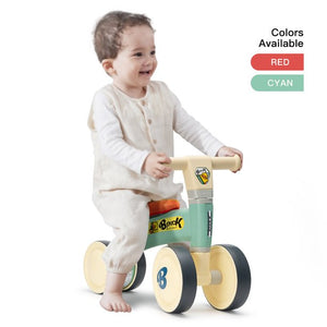 Baby Balance Bikes, Children Kids Walker Toys for 1 Year Old Boys Girls, No Pedal Infant 4 Wheels Toddler Bicycle, Outdoor Indoor Toys, Ride on Toys for Toddler First Birthday Gift, Green, W17347