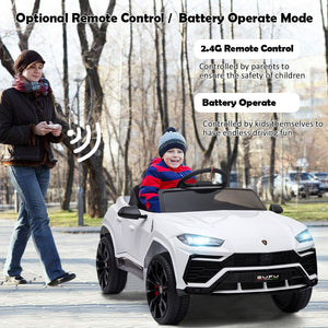 Lamborghini Power Car, Licensed Lamborghini Ride on Cars with Remote Control, 3 Speeds, Battery Powered, LED Lights, Music, Horn, Electric Vehicles Ride on Toy for Boys Girls, W04