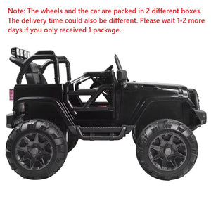 uhomepro Black 12 V Electric Car Powered Ride-On with Remote Control, L