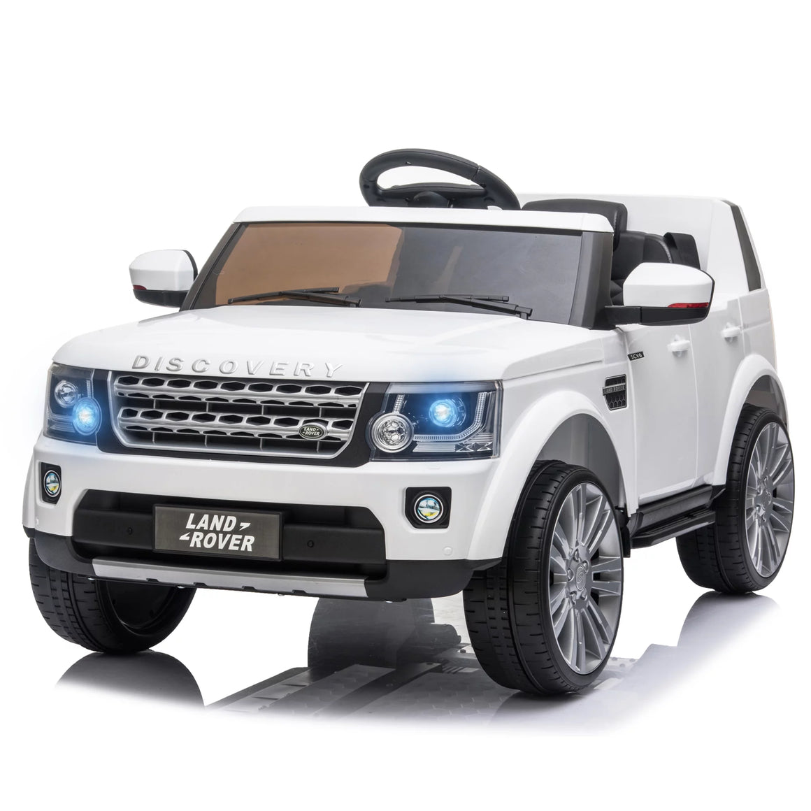 Licensed Land Rover Discovery 12 V Battery Powered Ride on Cars with Remote Control, 3 Speeds, LED Lights, MP3 Player, Kids Electric Vehicle Ride on Toys for Boys Girls