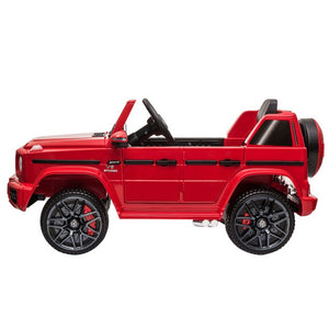uhomepro 12 V Licensed Benz Ride on cars with Remote Control, LED Lights, 3 Speeds, Battery Powered Ride on Toys for Kids, Red, W5686