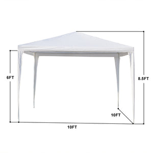 10' x 10' Outdoor Canopy Party Tent, Backyard Tents with 3 Removable Sidewalls, Outdoor Wedding Canopy Tent Gazebo Tent for Parties, Sunshade Shelter for Camping BBQ, L6009