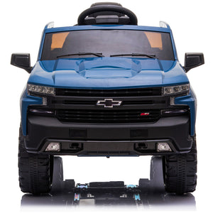Chevrolet Silverado Ride on Toys Truck, Kids Ride on Cars for 3 Years Old Boy Toys Girl, Battery Powered Vehicles Car with Remote Control, LED Light, MPS Player, Gifts, W01
