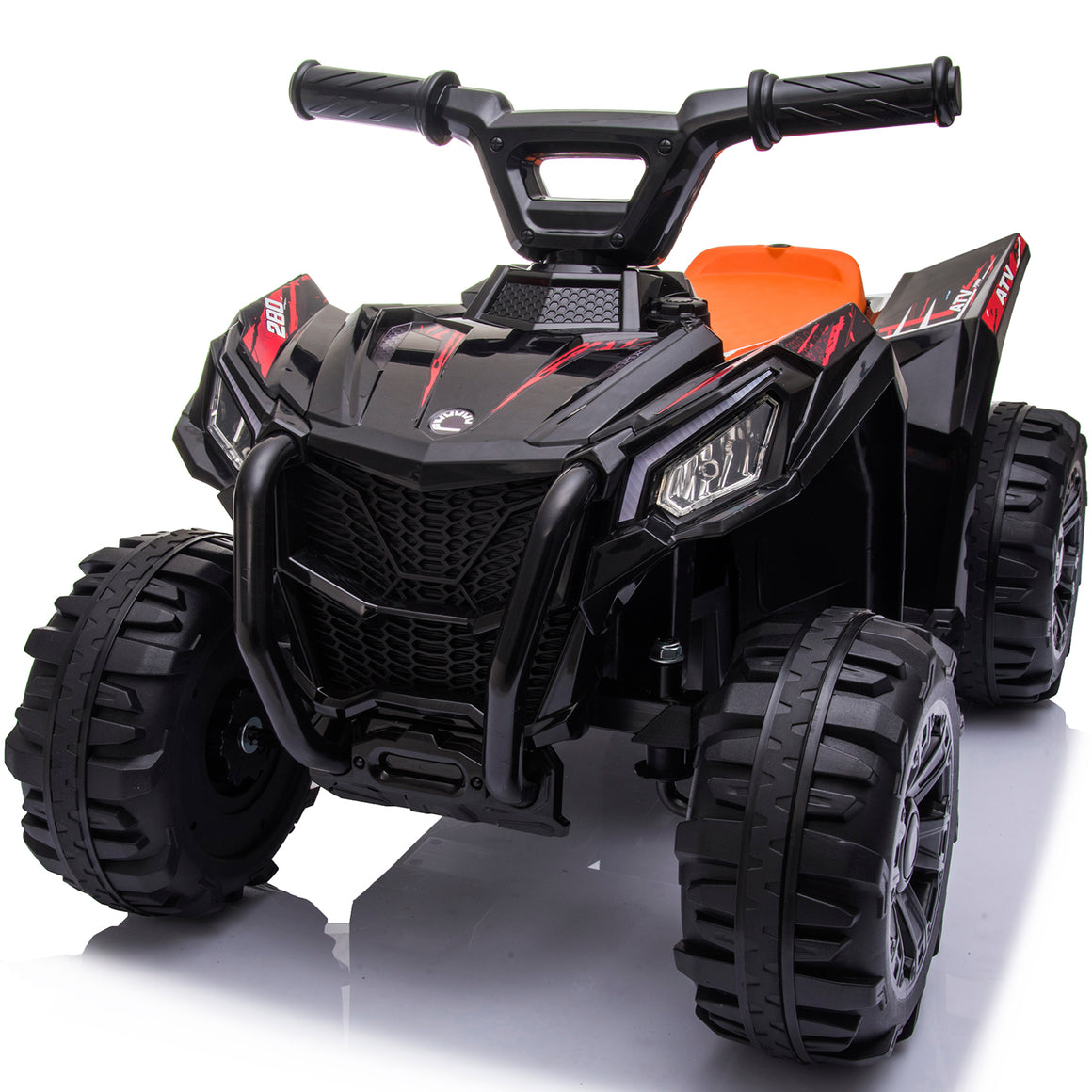 uhomepro 6V Black Electric Powered Ride On Quad for Boys Girls
