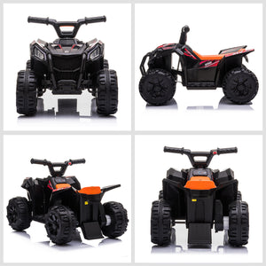 uhomepro 6V Black Electric Powered Ride On Quad for Boys Girls