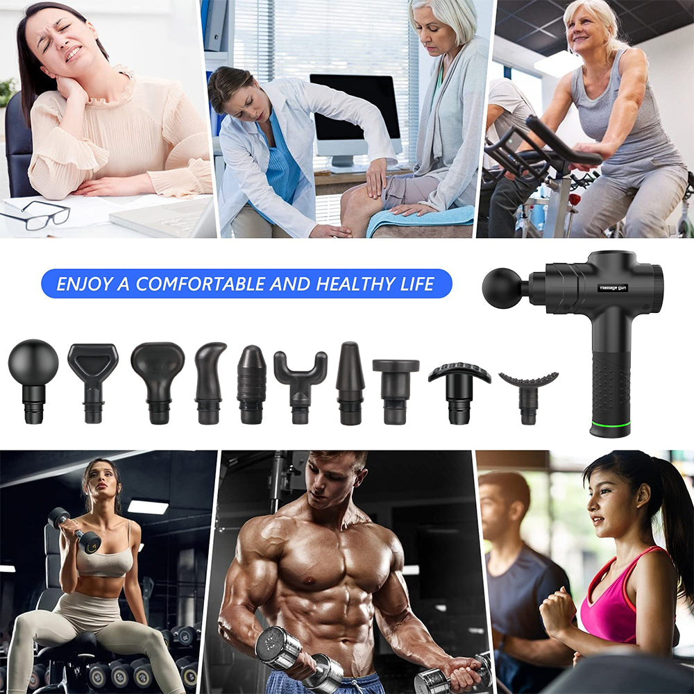 uhomepro Massage Gun Deep Tissue Percussion Muscle Massager for Pain R -  Uhomepro