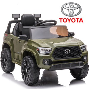 uhomepro Licensed Toyota Tacoma Ride on Car, 12 V Battery Powered Electric Kids Toys Truck with Remote Control, LED Light, MP3 Player