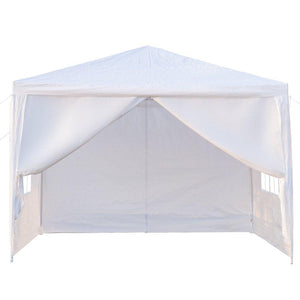 Backyard Canopy Tents, 10' x 10' Outdoor Party Tent w/ 4 Removable Sidewalls, Outdoor Wedding Canopy Tent Gazebo Tent, Sunshade Shelter for Camping BBQ, L6022