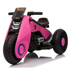 uhomepro Kids 6 Volt Ride On Toys Motorcycle for Kids with MP3 Player and LED Headlights, Pink