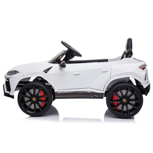 Kids Ride on Car Toys with Remote, 12V Ride on Cars, Electric Battery-Powered Ride on Truck Car RC Toy, White Ride on Toys for Boys Girls, 3 Speeds, LED Lights, MP3 Music, CL156