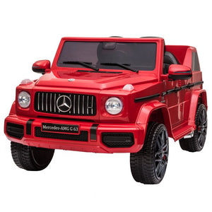 uhomepro 12 V Licensed Benz Ride on cars with Remote Control, LED Lights, 3 Speeds, Battery Powered Ride on Toys for Kids, Red, W5686