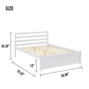 uhomepro Bed Frame, Upholstered Platform Bed Frame with Headboard and Wooden Slats, No Box Spring Needed, Modern Bed Frames for Kids, Adults