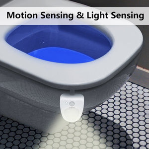 Glow Bowl Toilet Light, 2PACK Toilet Night Light Motion Activated 8 Color Changing Led Toilet Seat Light Motion Sensor Toilet Bowl Light, I2447