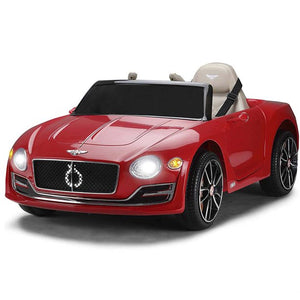 Ride on Toys for 3-4 Year Olds Boy Girl, Licensed Bentley 12 V Kids Ride On Car with Remote Control, Battery Powered Vehicles with LED Lights, Horn, Birthday Gift, Red, W17592
