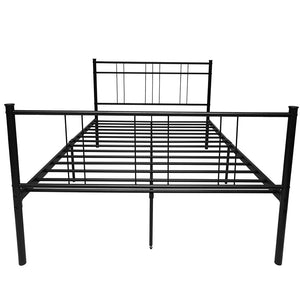 uhomepro Full Size Metal Bed Frame for Kids, Modern Platform Bed Frame with Headboard and Footboard, Heavy Duty Mattress Foundation with Metal Slat Support, No Box Spring Needed, Holds 440lb