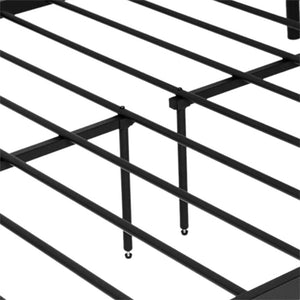 uhomepro Full Size Metal Bed Frame for Kids, Modern Platform Bed Frame with Headboard and Footboard, Heavy Duty Mattress Foundation with Metal Slat Support, No Box Spring Needed, Holds 440lb
