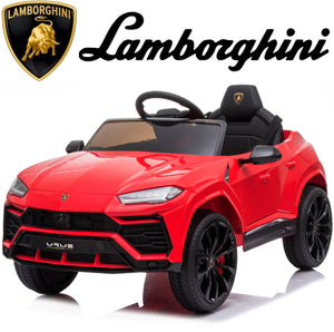 Ride on Toys for 3-4 Year Olds Boy Girl, Lamborghini 12 V Kids Ride On Car with Remote Control, Battery Powered Power Vehicles with LED Lights, MP3 Player, Horn, Birthday Gift, W02